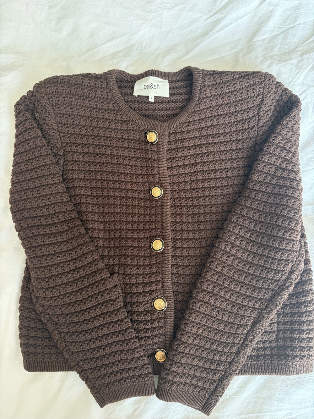 ba&sh Chunky Knit Cardigan – Size 2